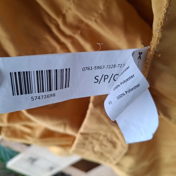 Streetwear Society Jacket Lightweight Fall Autumn Mustard Color Size Small - Picture 4 of 4